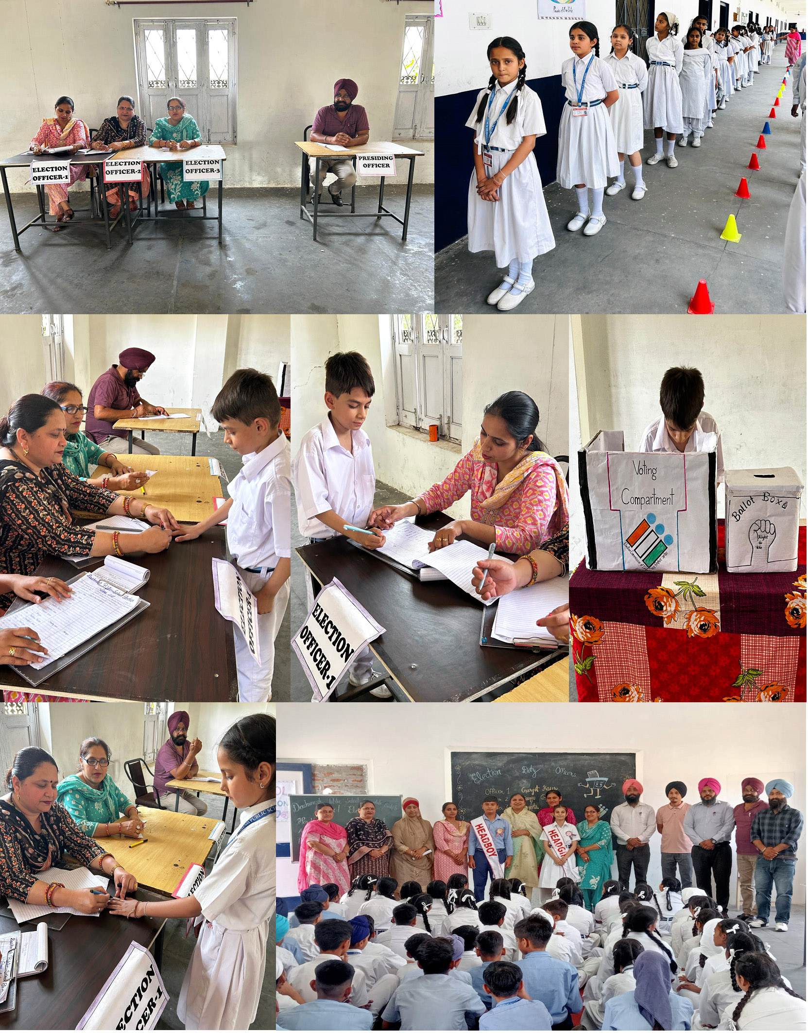 Students were informed about the election process at Dashmesh Public School Gurplah Sahib